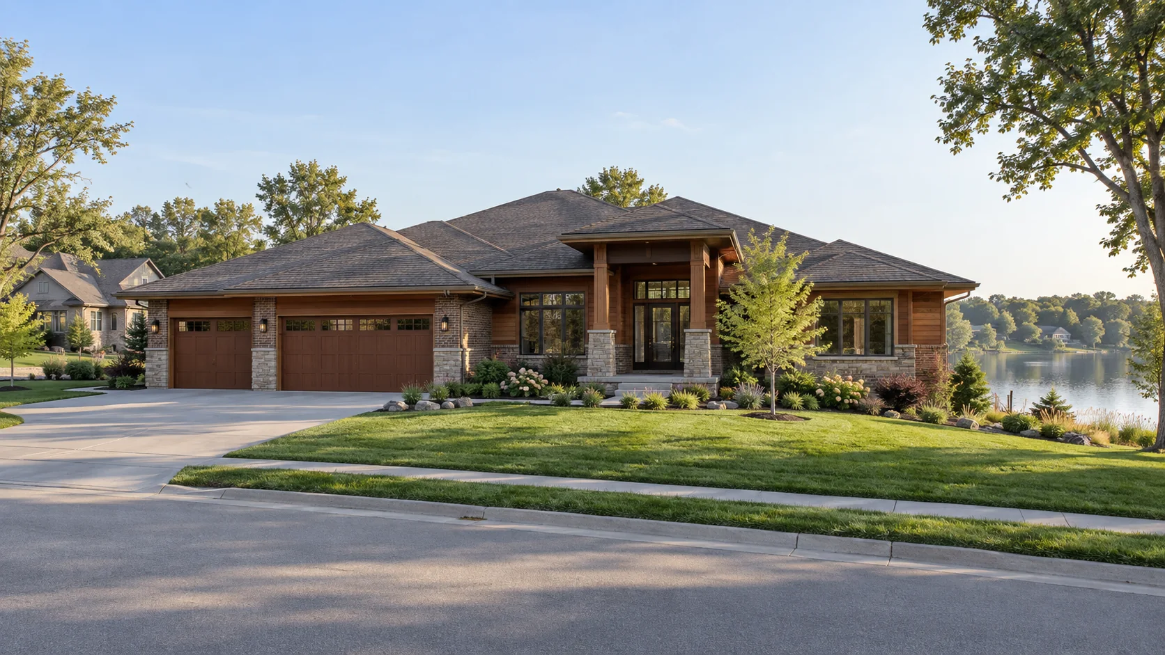 lake-area custom home architecture