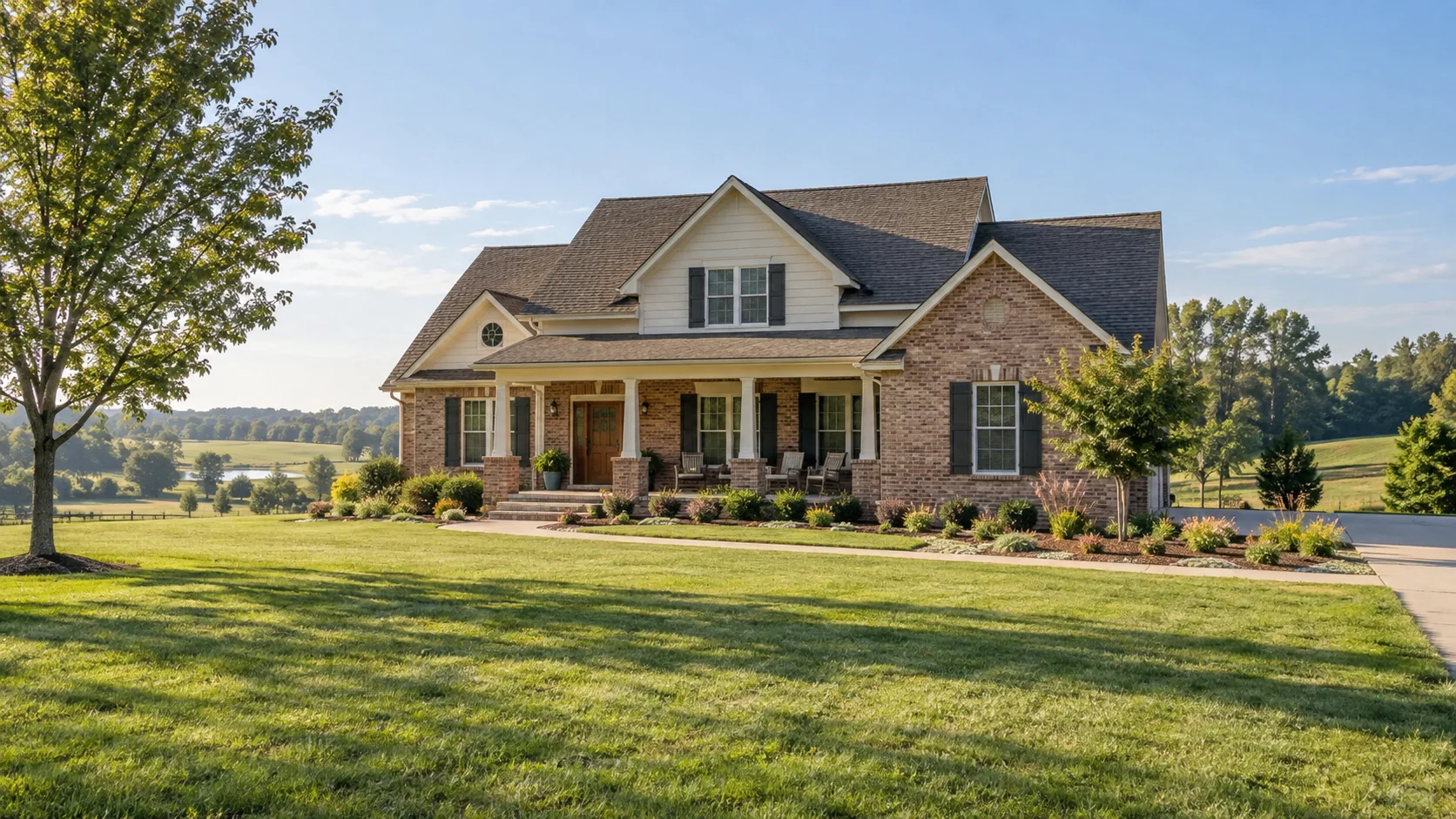 newer acreage home architecture