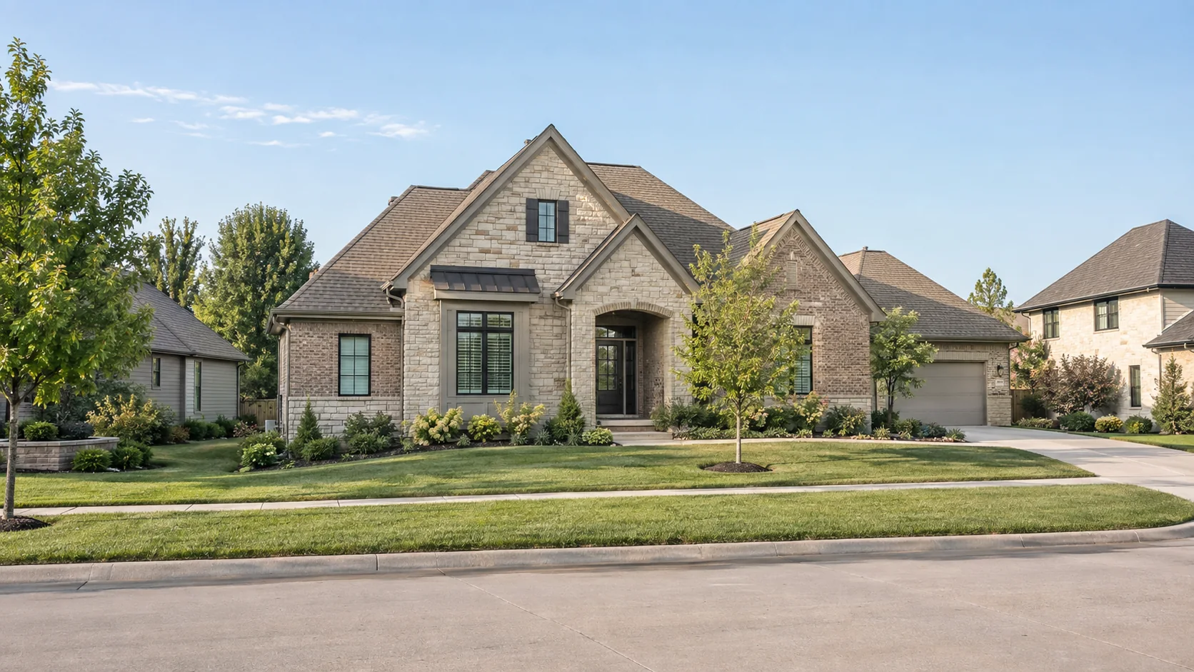 newer custom villa architecture